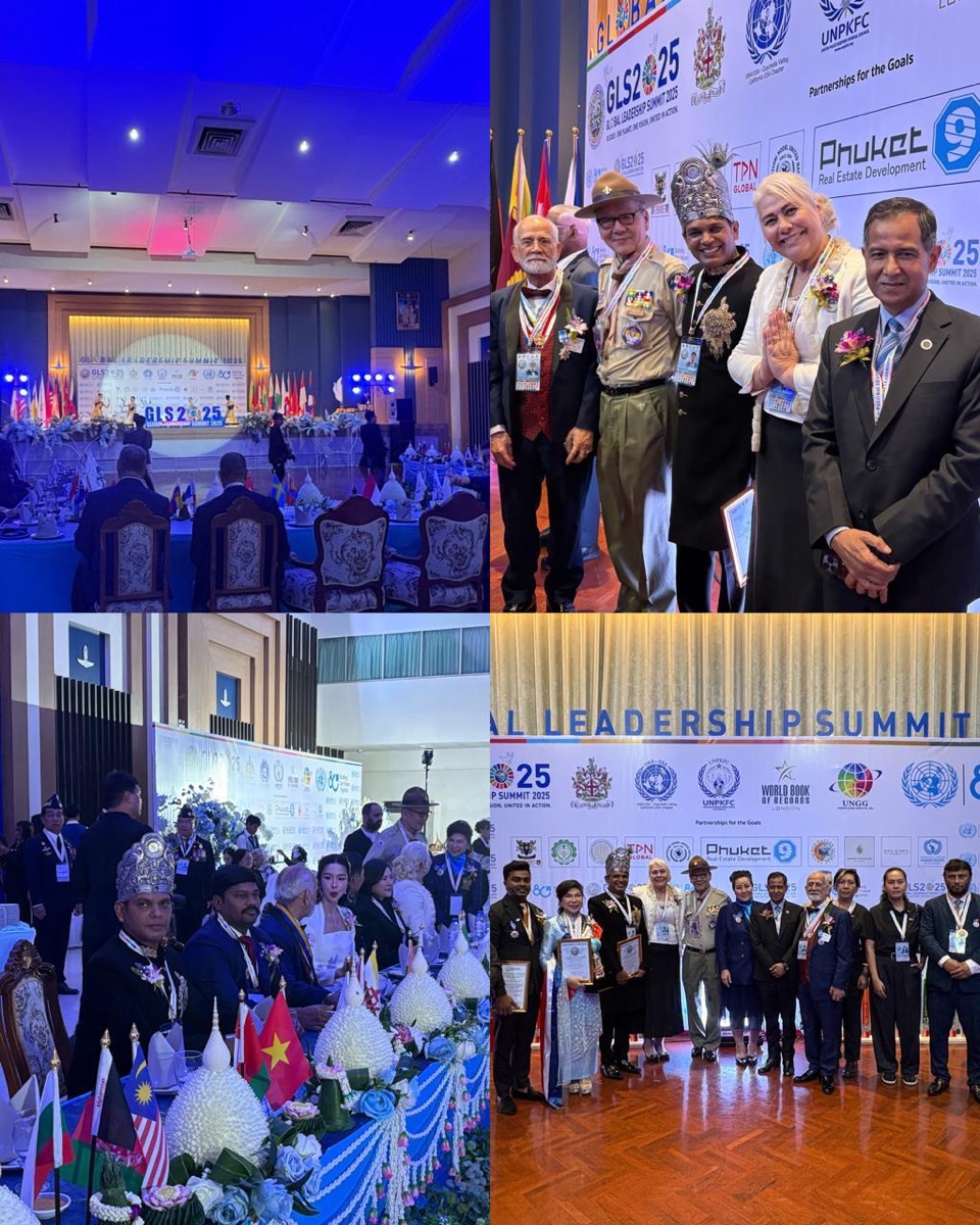 Honored at an international leadership summit